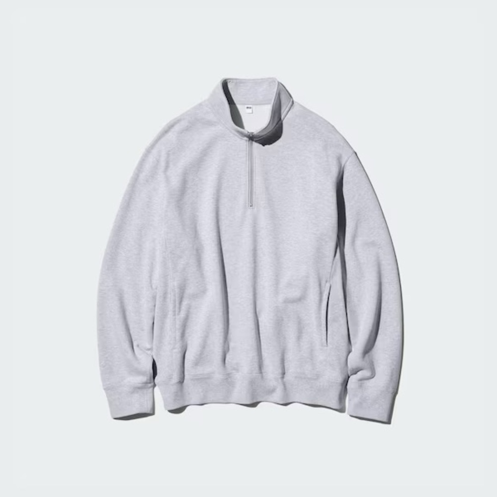 Uniqlo Half Zip Sweater/Gray/XL
